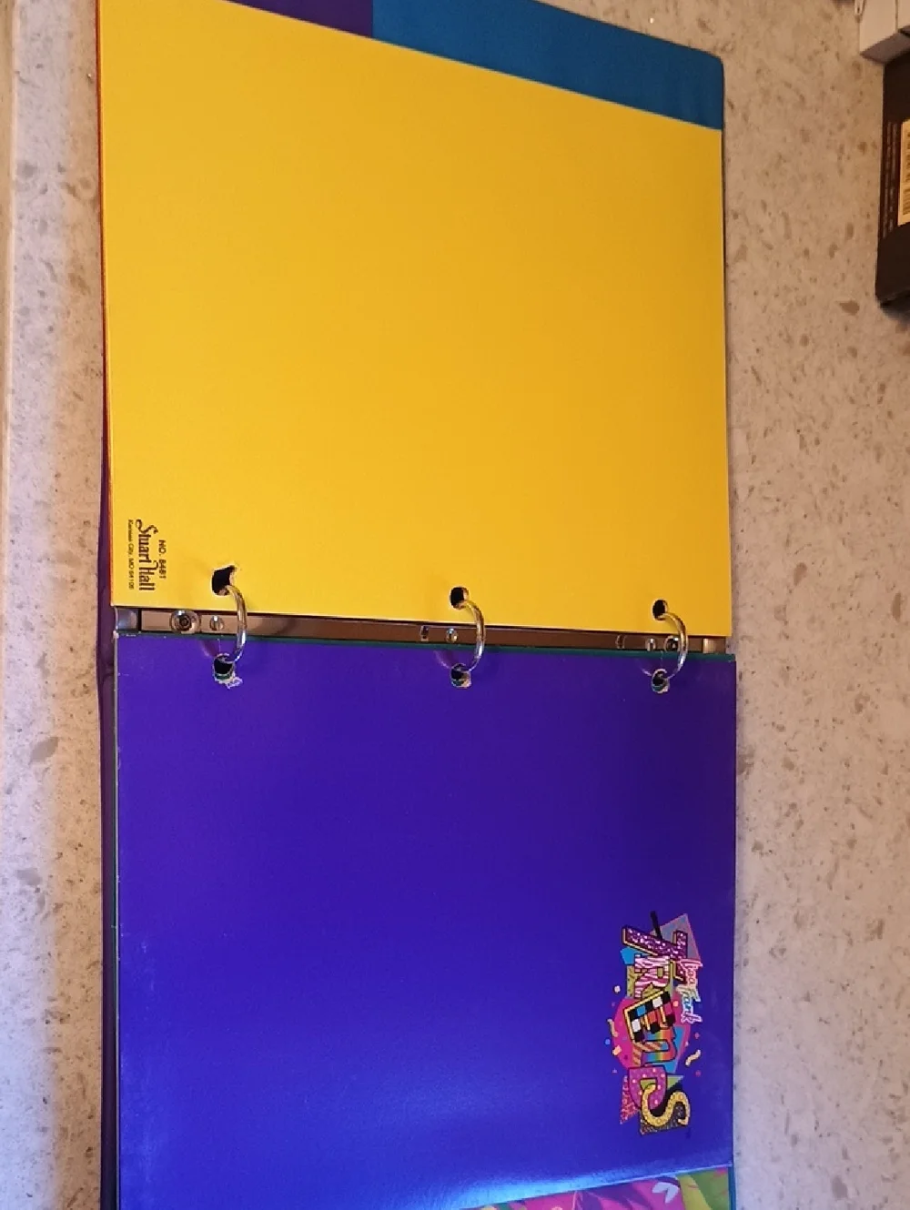Vintage 1990s Lisa Frank Tropical Penguin 3 Ring Trapper Keeper W/ 3 Folders - Picture 12 of 16